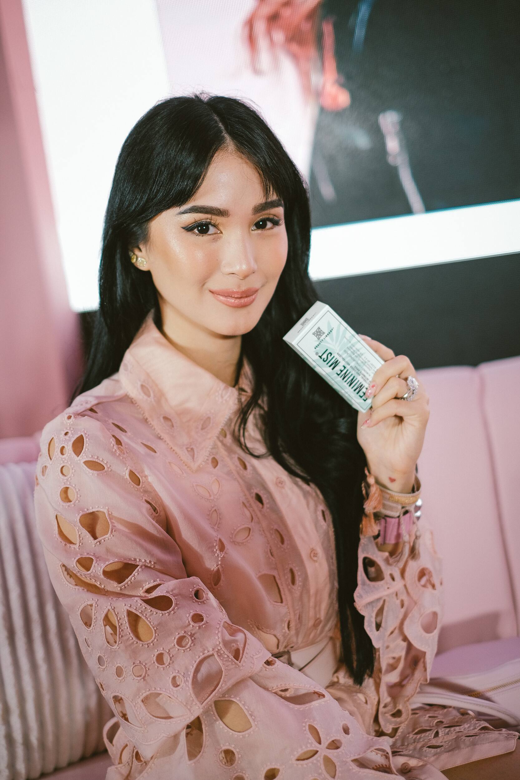 Beauty Library's very first brand ambassador Heart Evangelista. Beauty Library's very first brand ambassador Heart Evangelista.
